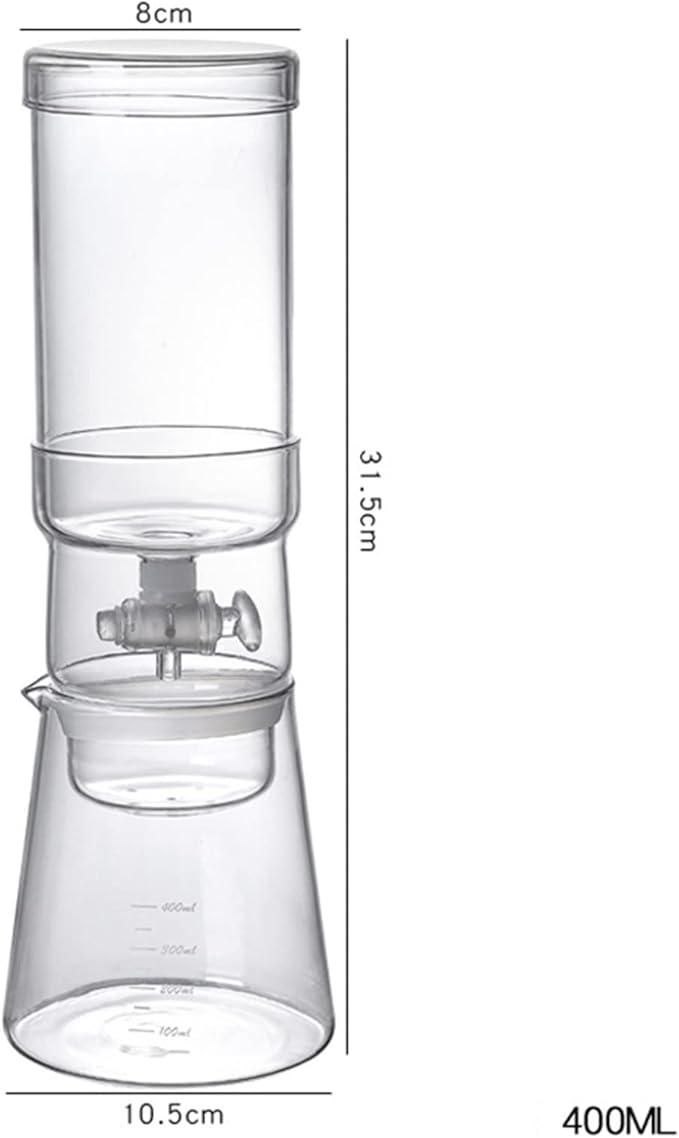 Cold Brew Coffee Maker Coffee Machine Coffee Portable Reusable Ice Drip Coffee Filter Glass Percolators Espresso Pot Cafe Maker 400ml