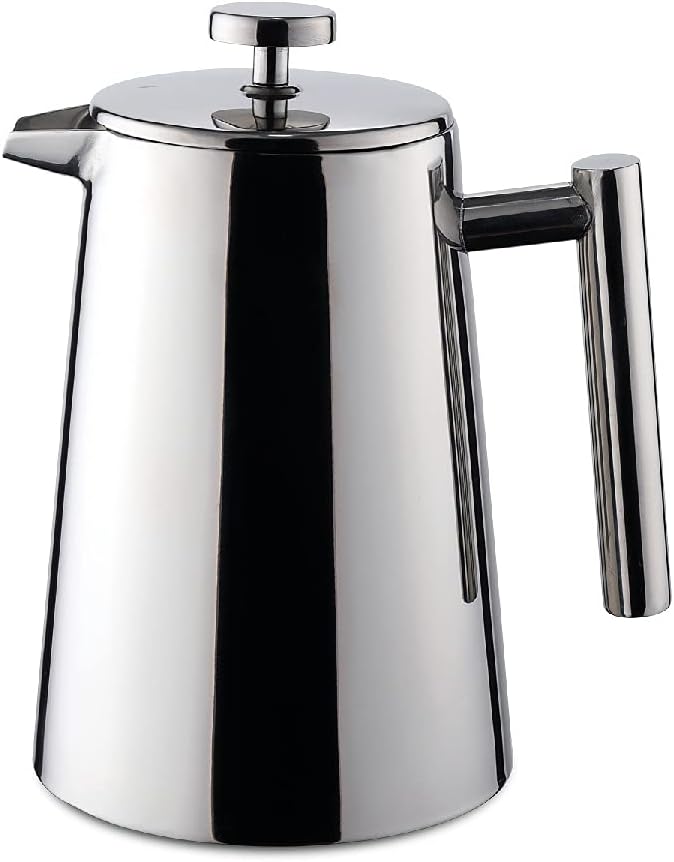 Polished Stainless French Press Coffee Maker 22-ounce