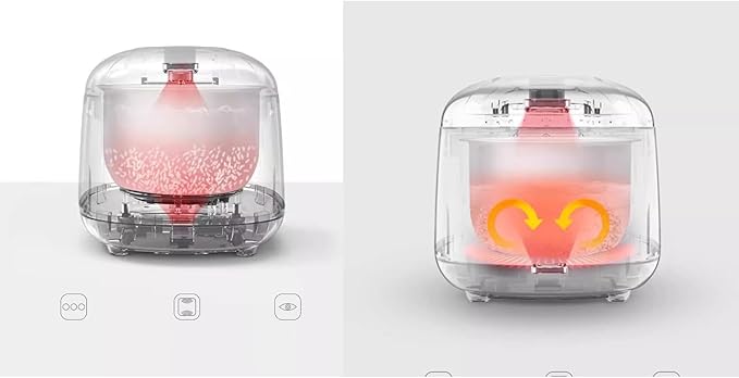 Rice Cookers 2L Mini Multifunctional Electric Rice Cooker Smart Soup Pot Heat Preservation 24H Appointment for Household and Dorm Rice Maker