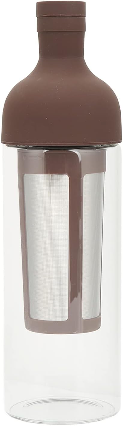 Cold Brew Coffee Wine Bottle Double Layer Design Cold Brew Coffee Maker with Stainless Steel Filter 1000ml Large Capacity for Iced Coffee Lovers