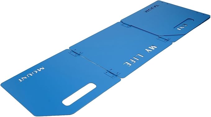 Folding Gas Stove Windshield and Lightweight Improved Cooking Efficiency (blue)