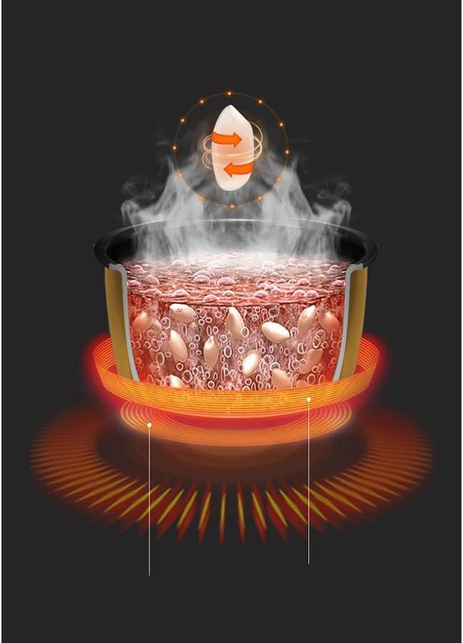 Home Smart Reservation IH Electromagnetic Heating Backup Long Charcoal Rice Cooker Mini Compact