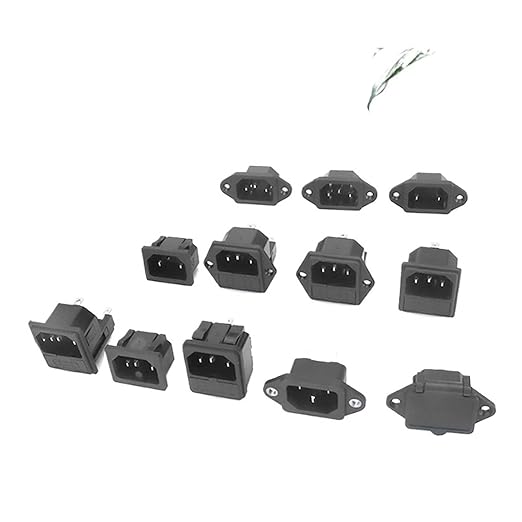 Black Three-in-one Industrial Plug AC Power Socket Rice Cooker Power Socket