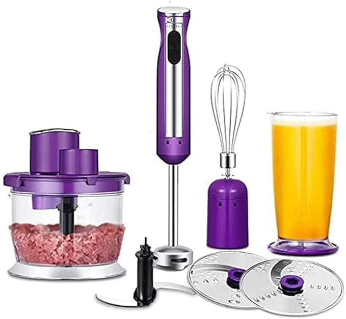 Cordless Variable Speed Hand Blender with Chopper and Whisk Attachment Matte