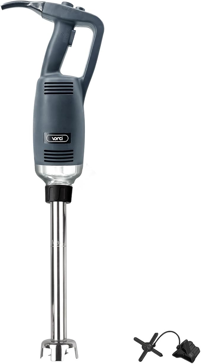VONCI 750W Commercial Immersion Blender Extra Heavy Duty Hand Blender with Variable Speed 8000-19000RPM Handheld Stick Mixer with 22 SUS 304 Shaft Commercial Emulsifier for Restaurant Kitchen.