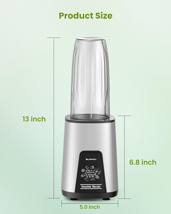 Blenders for Smoothie 900W Personal Blender for Shakes and Smoothies with 2 * 22oz BPA Free Portable Cups Small Juicer for Protein Shake Baby Food Frozen Drink