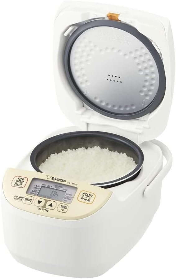 Zojirushi NL-DCC10CP Micom Rice Cooker &amp Warmer 5.5 Cups Pearl Beige