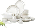 White Round Porcelain Dinnerware Set Dishes/Plate/Bowl Set Fine Bone China Dinnerware Sets Clearance Collection Ceramic Kitchen And Dining Sets For HomeB56 Pcs Service For 1058 Pcs Service for 1