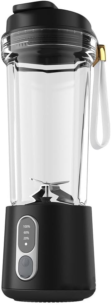 Efficient Portable Blender with Automatic Cleaning High-Capacity Motor Multiple Speed Settings User-Friendly Interface for Blending (5 to 5A Black)