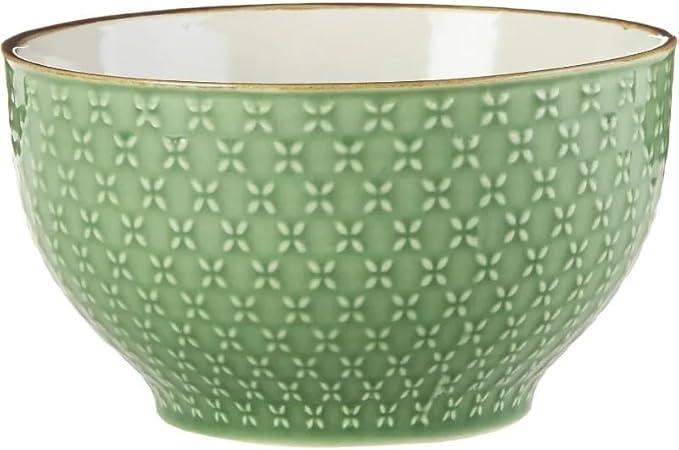 Dinnerware Set 16 Piece Green Dinner Plate Set Dishes and Plates Sets Embossed Pattern Dinnerware
