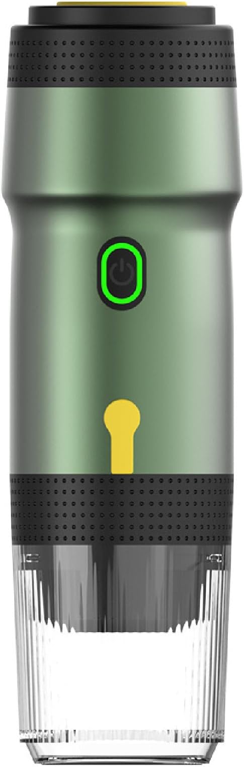 APLUSH Portable Coffee Maker60Ml Electric Wireless Espresso Coffee Machine for Coffee Capsule/PowderTravel Coffee Maker for Camping Travel Hiking OfficeGreen