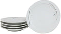 Ebros Gift Modern Yukino Hana Snow Flowers Ceramic Dinnerware Serveware Kitchenware Set Oriental Asian Restaurant Supply (Pack Of 5 Large Round Dinner Plates 10D)