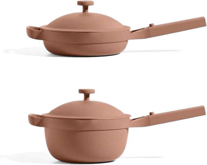 Our Place Mini Home Cook Duo - 8.5 Always Pan &amp Small Perfect Pot Bundle | Multi-Functional Cookware Set Replaces 18 Pieces | Spice