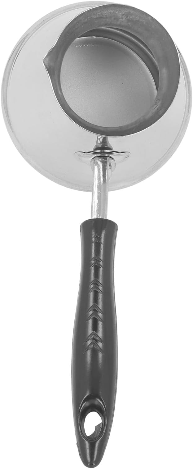 Turkish Coffee Pot 2 Pack | Stovetop Pour Over Coffee Maker &amp Milk Warmer | Stainless Steel Kettle with Long Handle for Butter/Milk/Sauce | No Leak Spout Dishwasher Safe
