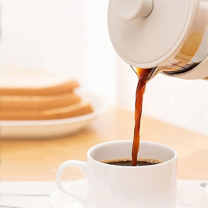 Pour Over Coffee Portable Pressure Pot Stainless Steel Filter Pot Glass Teapot Coffee Machine Drink Cup Teapot