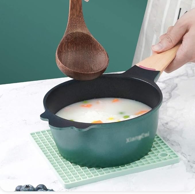 Mai Fanshi 3-Piece Octagonal Non-Stick Cookware Set with Medical Stone Coating Smokeless Wok &amp Frying Pan for Gas &amp Induction