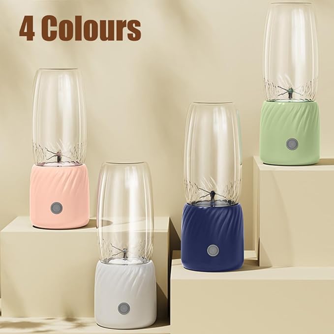 Portable Blenders350ml Small Blenders Drink Machine Blender With 6 Blades for Shakes Fruit Juice Smoothies Sports Travel