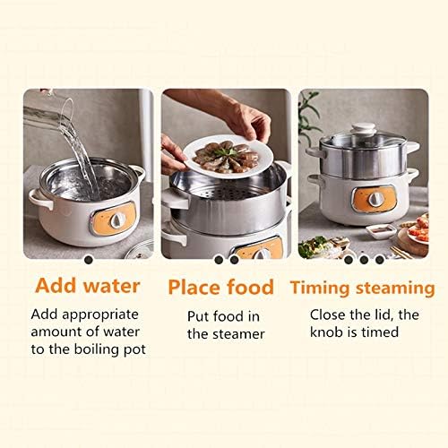 3 Layers Electric Cooking Machine Automatic Multi Cooker Stainless Steel Inner Steamer Hot Pot Rice Cooker Fast Heating