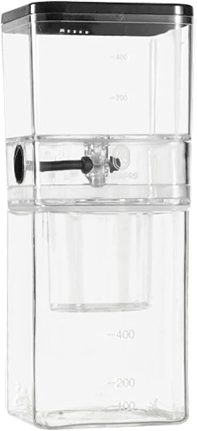 Iced Coffee Cold Brew Drip Tower Cold Brew Coffee Maker External Adjustment Switch Stainless Steel Filter Easy To Clean Heat Resistant For Home Office Bar Restaurant