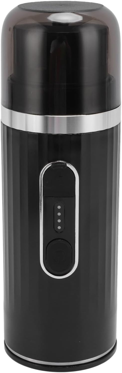 Fabater Portable Coffee Machine 20 Bar Pressure 80ml Water Tank Rechargeable Electric Coffee Maker Travel Maker with Capsule and Ground Compatibility for Camping Hiking