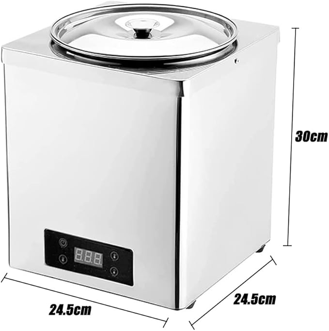 Sushi Rice Insulation Barrel Brown Sugar Pearl Insulation Pot Commercial Stainless Steel Electric Heating Electronic Warm Soup PotA
