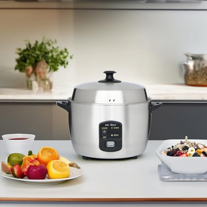 Sunpentown SC-889 10-Cup Stainless-Steed Rice Cooker and Steamer
