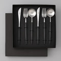 Cutipol GOA Black Silver Dinner Set 6 Pieces
