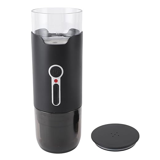 SUNGOOYUE USB Rechargeable Mini Coffee Maker Portable Wireless Coffee Maker for Home Black (#2)