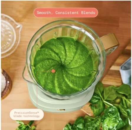 PowerExact Blender System Touch Activated High Performance With On The Go 20 oz Cup (Sage~Green)