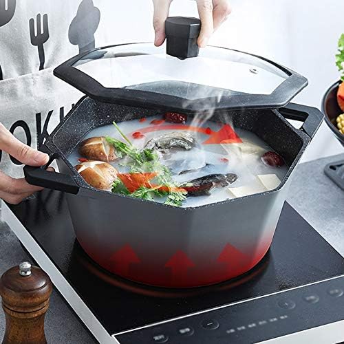 Maifanshi 4 Piece Pot Set Household Non Stick Pot Induction Cooker Wok Suit Kitchen Pots and Pans Cookware Set