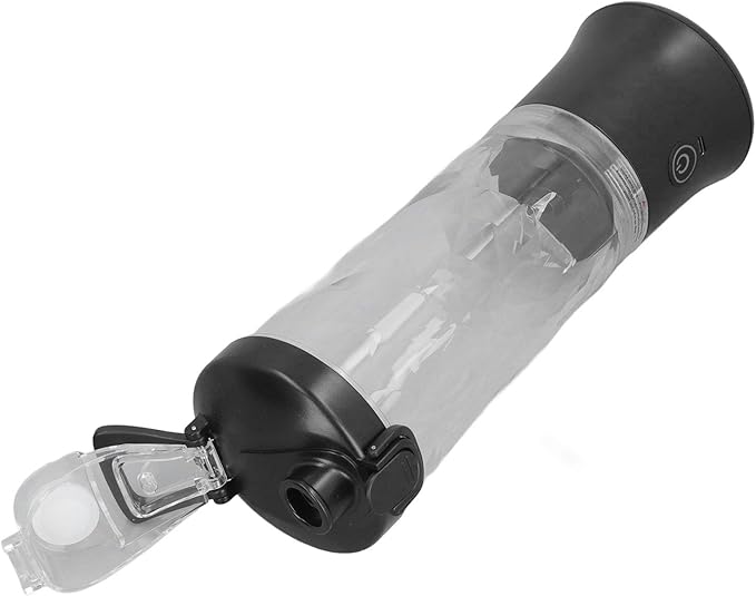 BRRNOO Bottle Portable with Stainless Steel Blades 150W 600ml 18000RPM USB Rechargeable Juicer Cup Electric Fruit Juice Mixer Personal for Travel Black