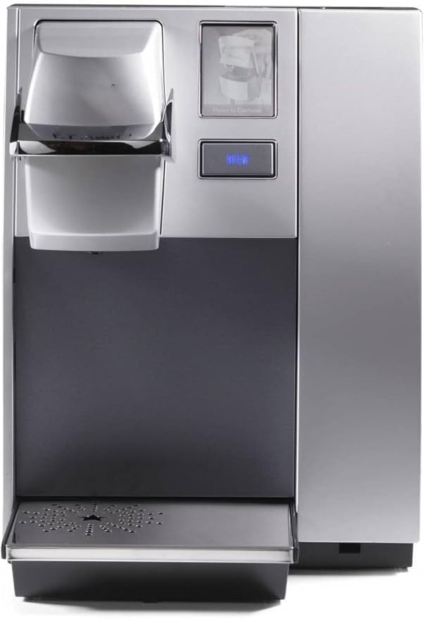 Office Pro Commercial Coffee Maker Single Serve K-Cup Pod Coffee Brewer Silver Extra Large 90 Oz. Water Reservoir