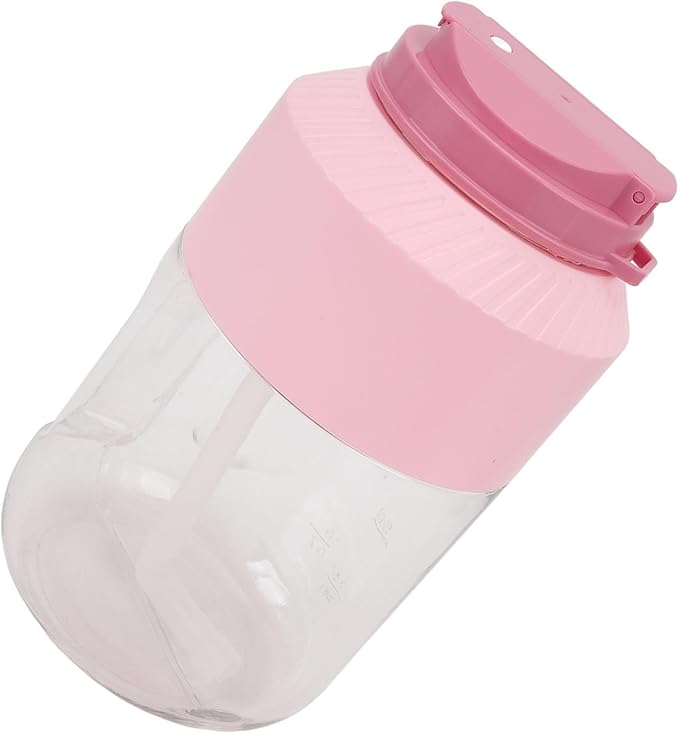 Portable Blender 1L Dual Lid Rechargeable Cordless Blender with Hanging Strap 18000 RPM 10 - Blade Juicer Cup for Outdoor Travel Gym Party Use (Pink)