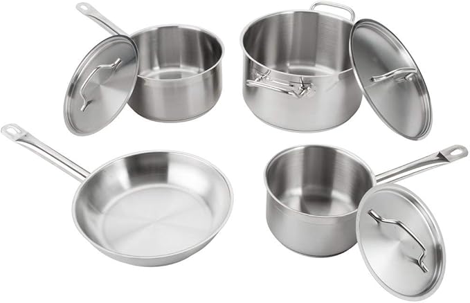 7-Piece Stainless Steel Induction Ready Cookware Setvigor