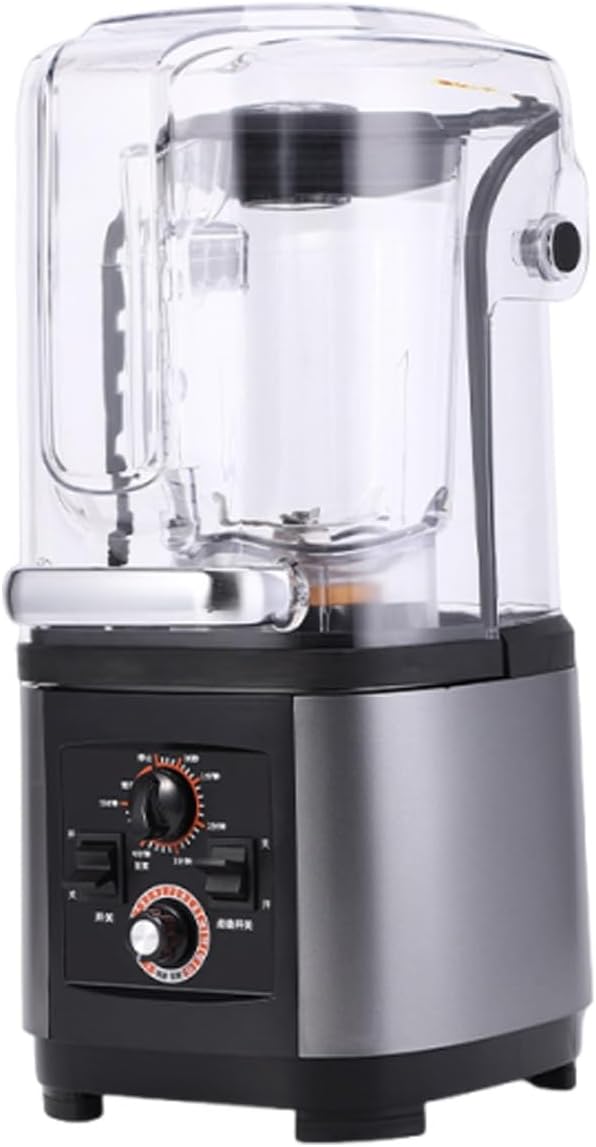 Quiet Soundproof Blender 2200W Commercial Smoothie Maker with 2L Food Grade Pitcher Fast Ice Crusher Self Cleaning Heavy Duty Blender
