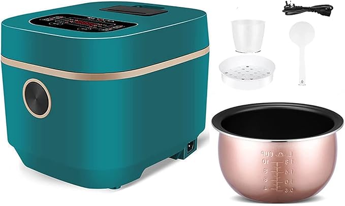 Rice Cooker with Steamer Non-Stick Inner Pot Intelligent Insulation and Reservation Make Rice &amp Steam Healthy Food(4L) ()