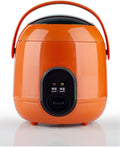 1.2L Mini Rice Cooker And Steamer Electric Cute Rice Cooker With 2 Layers Heating Multifunction 2-3 Person Kitchen Cooker (Orange)