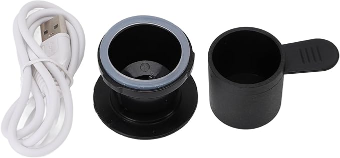 Yoidesu Portable Electric Espresso Machine Compatible with Coffee &amp Capsule 20 Bar Mini Car Travel Coffee Maker with 2500mAh Battery Ideal for Camping RV Hiking Office (Black)