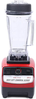 110V Professional 2L 1500W 2HP Heavy Duty Commercial Grade Countertop Electric Mixer Juicer Mixer Food Processor for Crushing Ice Frozen Dessert SoupFishSpeed 4300RPM (Red+White)