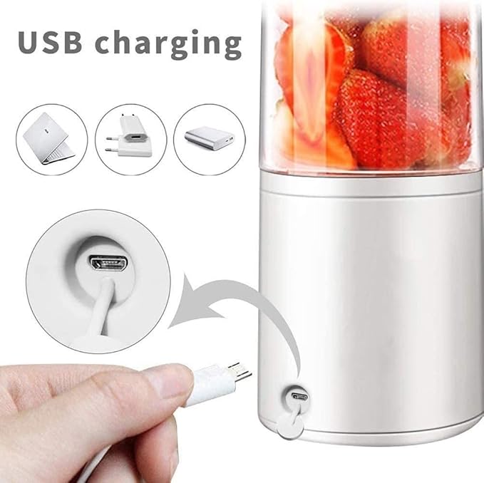 Portable Blender Personal Blender with USB Rechargeable Mini Fruit Juice Mixer Personal Size Blender for Smoothies and Shakes 500ml (Size : 1)