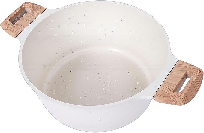 Nonstick Cookware Set Pots and Pans Set with Reinforced Cast Aluminum and Premium Granite Coating for Stovetop Kitchen Utensils