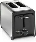 2-Slice Toaster - Stainless Steel with Extra Wide Slots Bagel Function &amp Toast Boost Removable Crumb Tray 7 Shade Settings