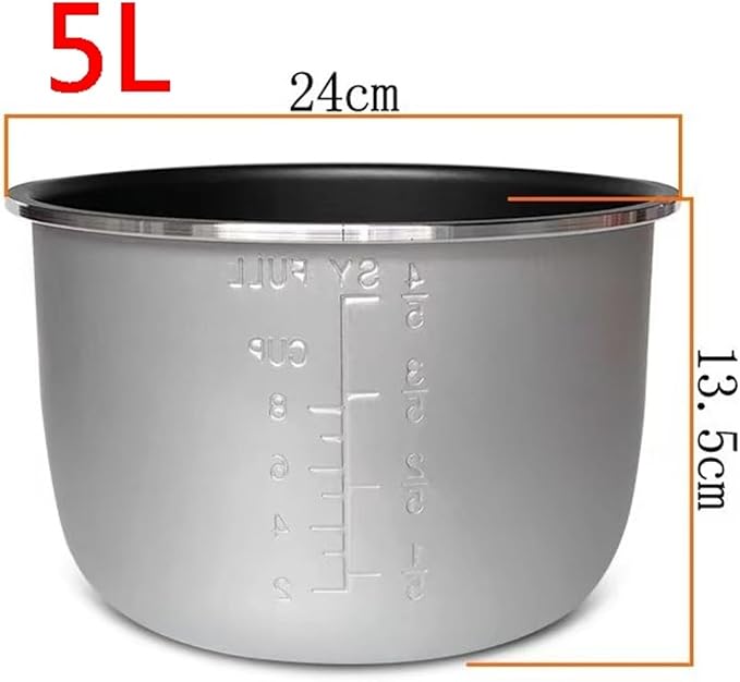 5L Electric Rice Cooker Inner Pot Bowls Multicooker Bowl Tank for Cooking Soup Porridge