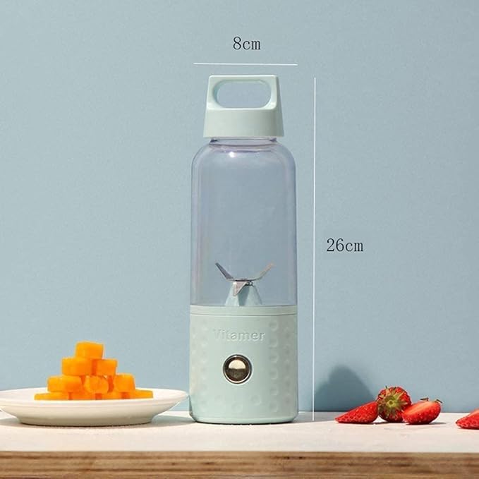 Portable BlenderSmoothie BlendersMini Travel Blender USB Rechargeble Baby Milkshake Mixingwith Four 3D Blades 4000mAh Rechargable Battery