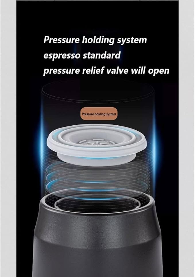 Portable Mini Coffee Machine Home Small Italian Coffee Powder Capsule Dual-use Manual Mini Portable Coffee Machine Two-in-one (Color : Black)