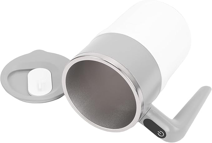 Self Stirring Coffee Mug 300ml USB Rechargeable Coffee Mug Smart Temperature Sensor with LED Screen Ideal for Protein Powder &amp Milk Mixing