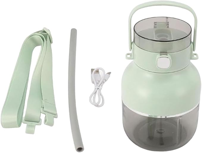 Smoothie Blender 500ml Personal Mixer with Carrying Strap 70W for Kitchen Office Gym Green