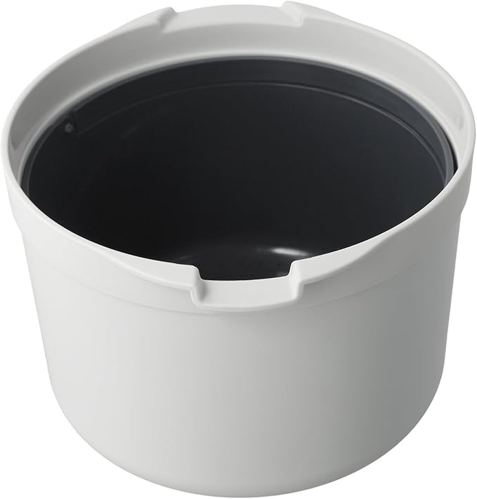 Microwave Rice Cooker &amp Steamer Pot with Strainer 18x18x13cm PP for Pasta/Veggies Dishwasher Safe
