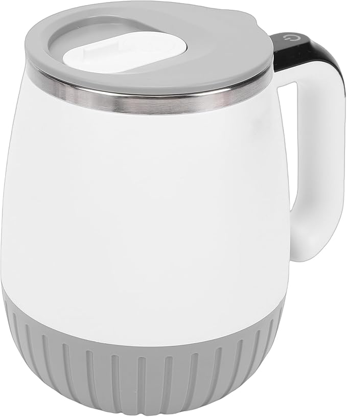 Focket Automatic Stirring Coffee Mug Smart Temperature Display Magnet Auto Stirring Portable Self Cup Rechargeable with USB Cable for Coffee Protein Powder