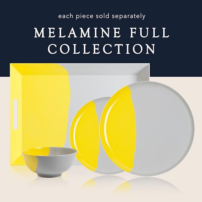 Melamine Serving bowls | Extra Durable Melamine Pasta Salad Bowl | Shatter-Proof and Chip-Resistant | Dishwasher Safe BPA Free | Lightweight Dinnerware Set of 4 | Perfect for Parties Picnics BBQ